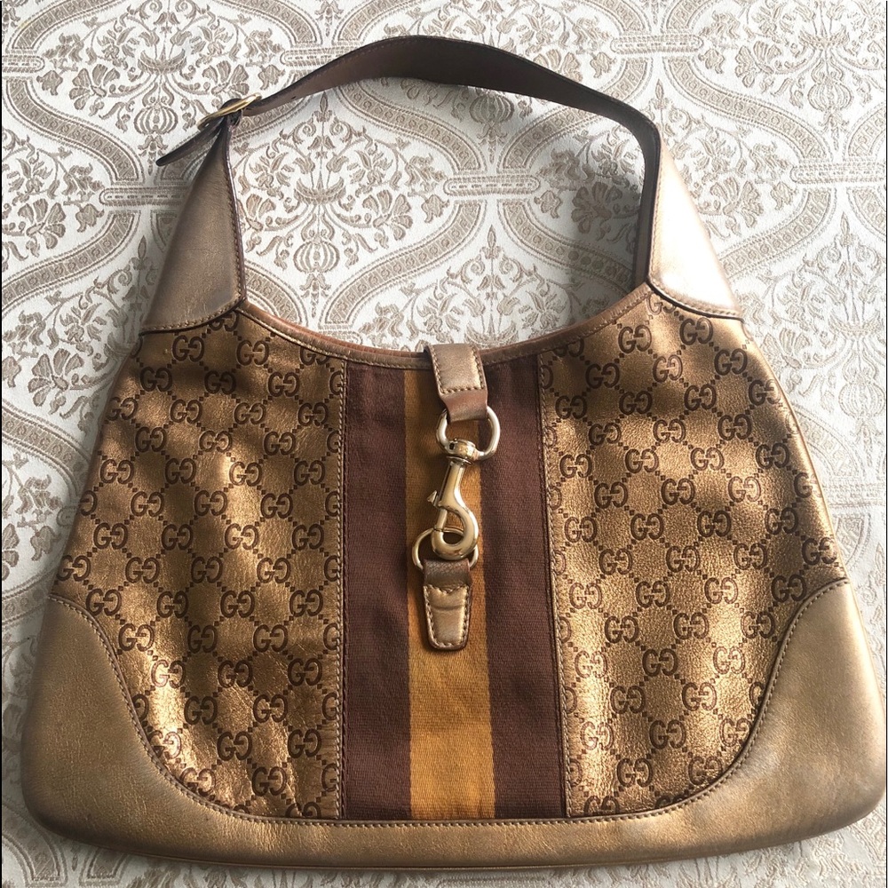 Gucci Guccissima Cognac Brown Hobo Bag